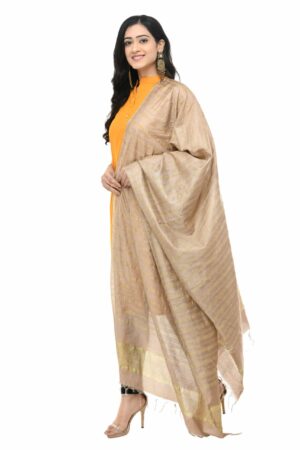 A R Silk Women’s Cotton Mouse Color Dupatta # Regular Dupatta