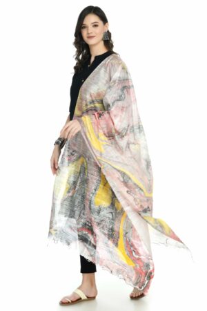 A R SILK Women’s Modal Cotton Multicolor Print Dupatta # Regular Dupatta