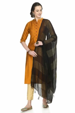 A R SILK Women’s Self Embroidery,Regular Wear Dupatta,Desinger Dupatta Coffee Colour Chiffon Regular Dupattas & Chunnis