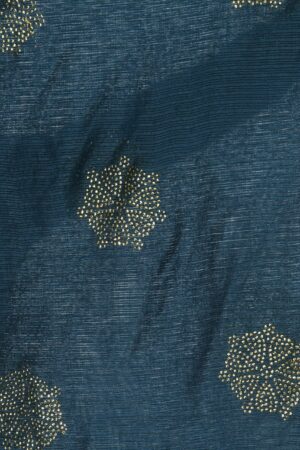 A R SILK Women’s Siroski Work Blue Colour Cota Cotton Fancy Dupatta/Chunnis