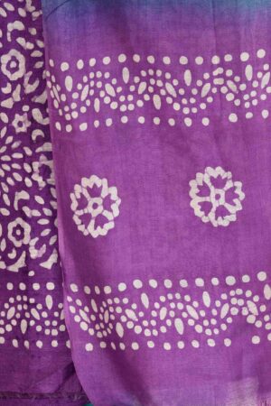 A R Silk Women’s Modal Cotton Printed Unstitched Salwar Suit Dress Material with Dupatta (Purple, Free Size)