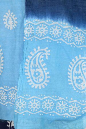 A R Silk Women’s Modal Cotton Printed Unstitched Salwar Suit Dress Material with Dupatta (Sky Blue, Free Size)