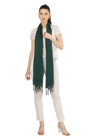 A R SILK DUPATTA HUB For Women Universal Size Scarf Stylish Chunni Soft & Skin-Friendly Stole/Cotton Dupatta For Girls With Tassel Work Comfortable For All Seasons For Female, Green(ARS01165)