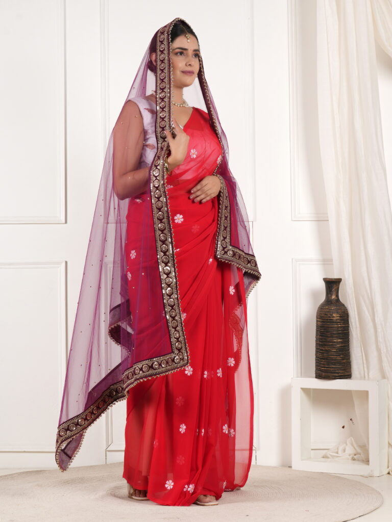 designer dupatta for women party wear