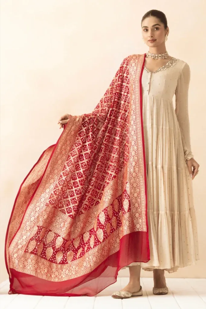 printed dupatta for women stylish design