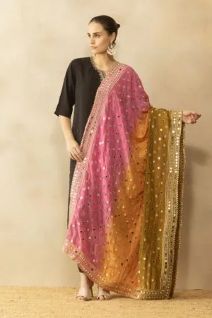A R Silk Duppta Hub Trending mirror work silk  dupatta  for fashion wear