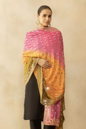 A R Silk Duppta Hub Trending mirror work silk  dupatta  for fashion wear