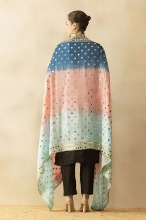 A R Silk Dupatta Hub Trending mirror work silk  dupatta  for fashion wear