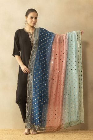 A R Silk Dupatta Hub Trending mirror work silk  dupatta  for fashion wear