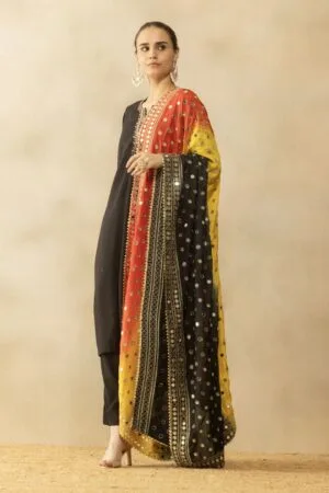 A R Silk Dupatta Hub Trending mirror work silk  dupatta  for fashion wear